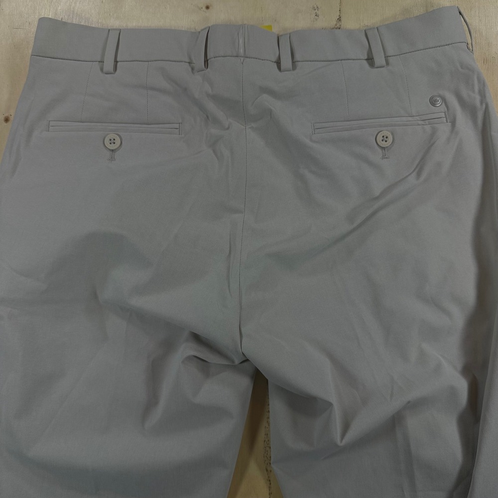 Peter Millar Crown Crafted Surge Tailored Fit Pants Khaki 34x29 Stretch - Picture 3 of 6